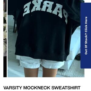 Parke Varsity Mockneck sweatshirt black L/XL